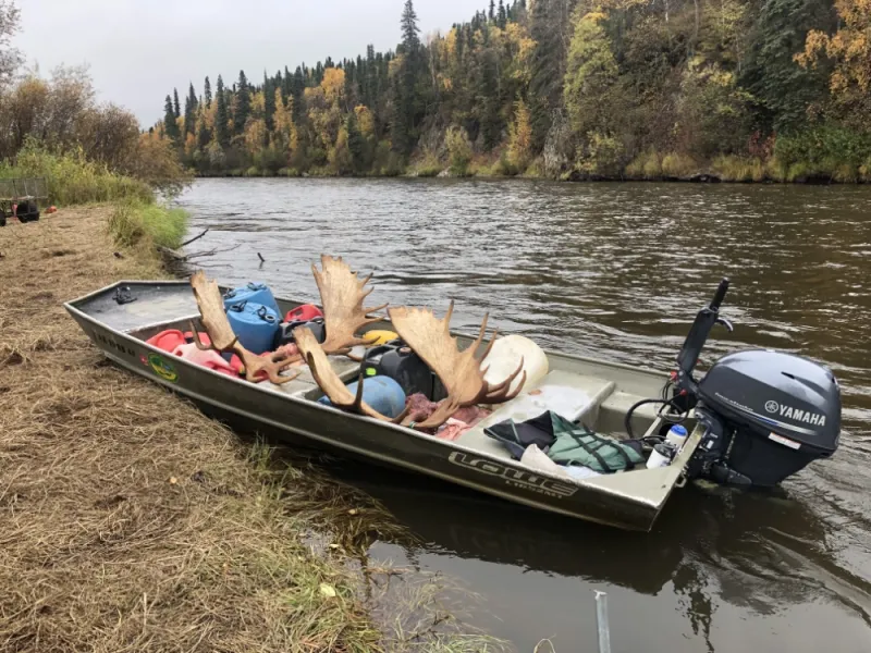ABA Jon Boat Moose Antlers